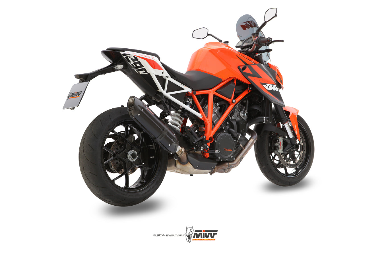 MIVV Slip-on, Suono Black, Standard Exhaust For KTM 1290 Superduke 2014-2019