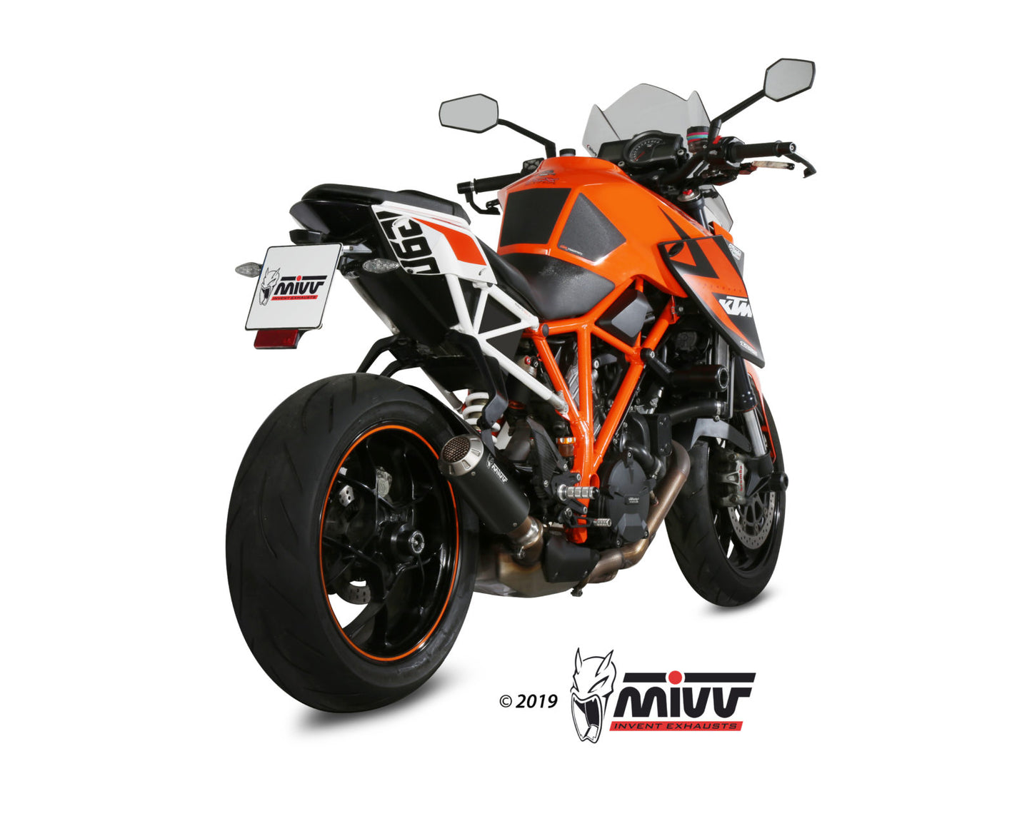 MIVV Slip-on, MK3 Black, Standard Exhaust For KTM 1290 Superduke 2014-2019