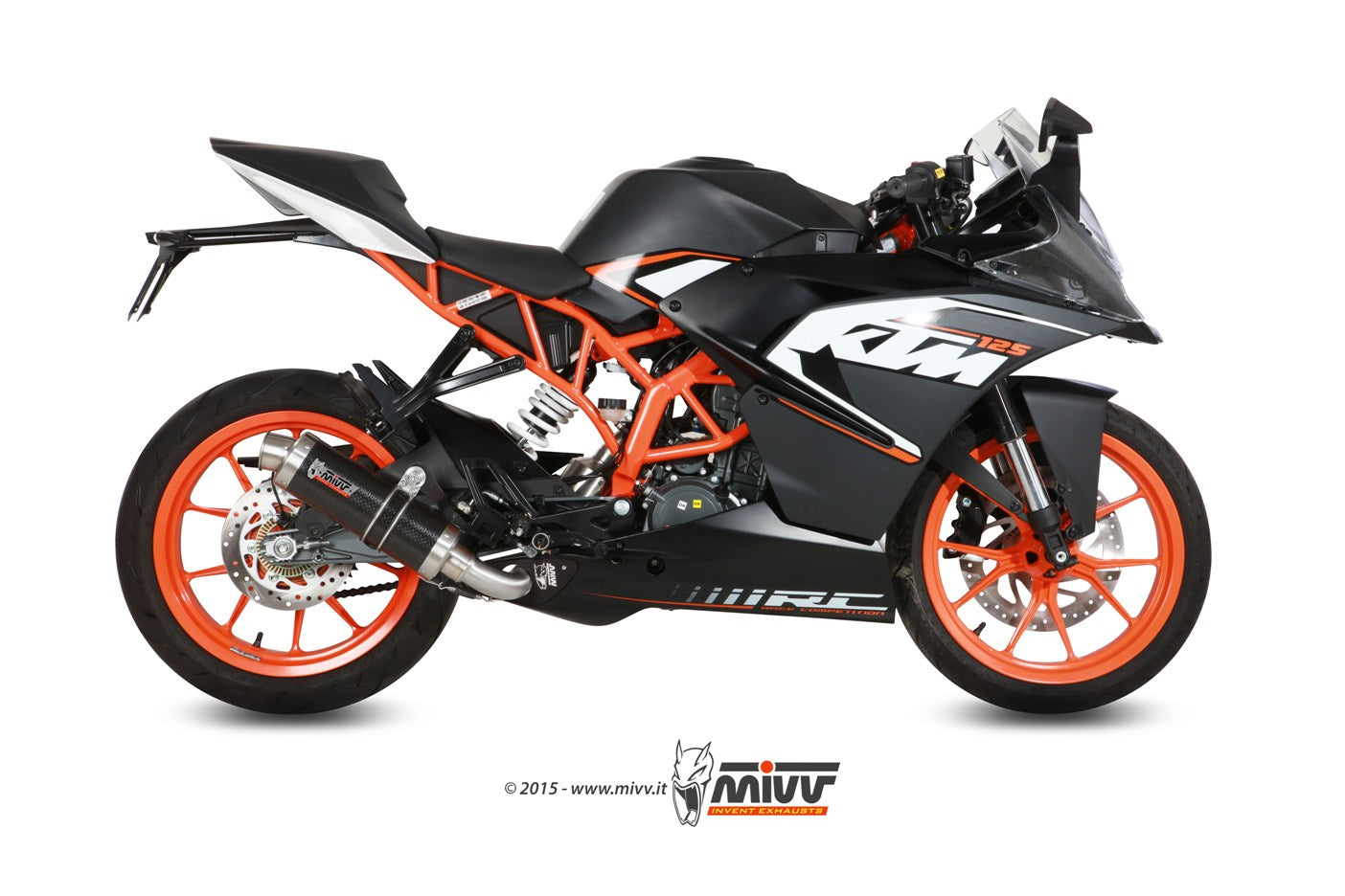 MIVV Full System 1x1, GP Carbon, Standard Exhaust For KTM RC 125 2014-2016