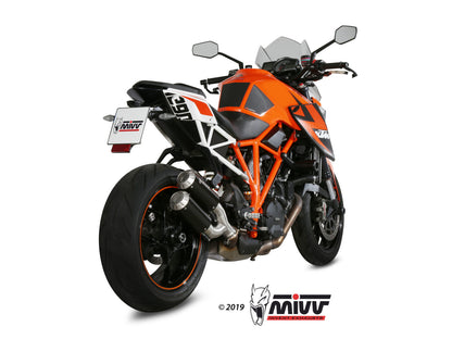 MIVV 2 Slip-on, MK3 Black, Standard Exhaust For KTM 1290 Superduke 2014-2019