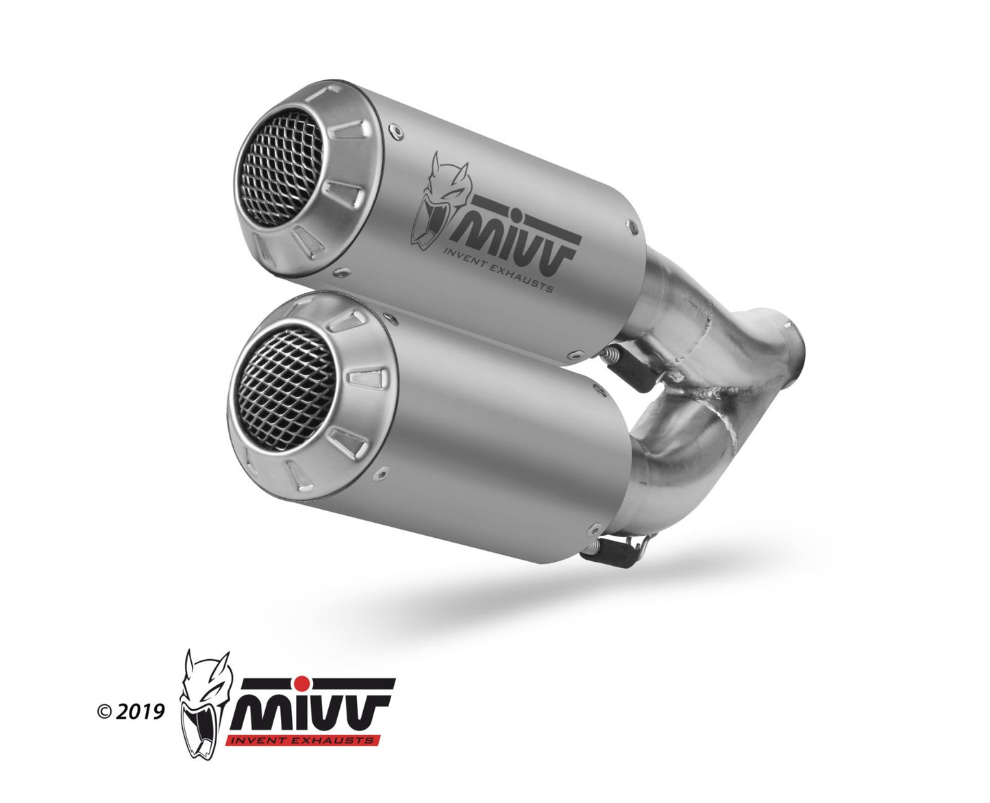 MIVV 2 Slip-on, MK3 Stainless Steel, Standard Exhaust For KTM 1290 Superduke 2014-2019
