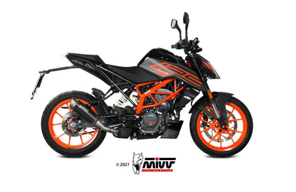 MIVV Slip-on, GPpro Black, Standard Exhaust For KTM 125/390 Duke 2021-2022