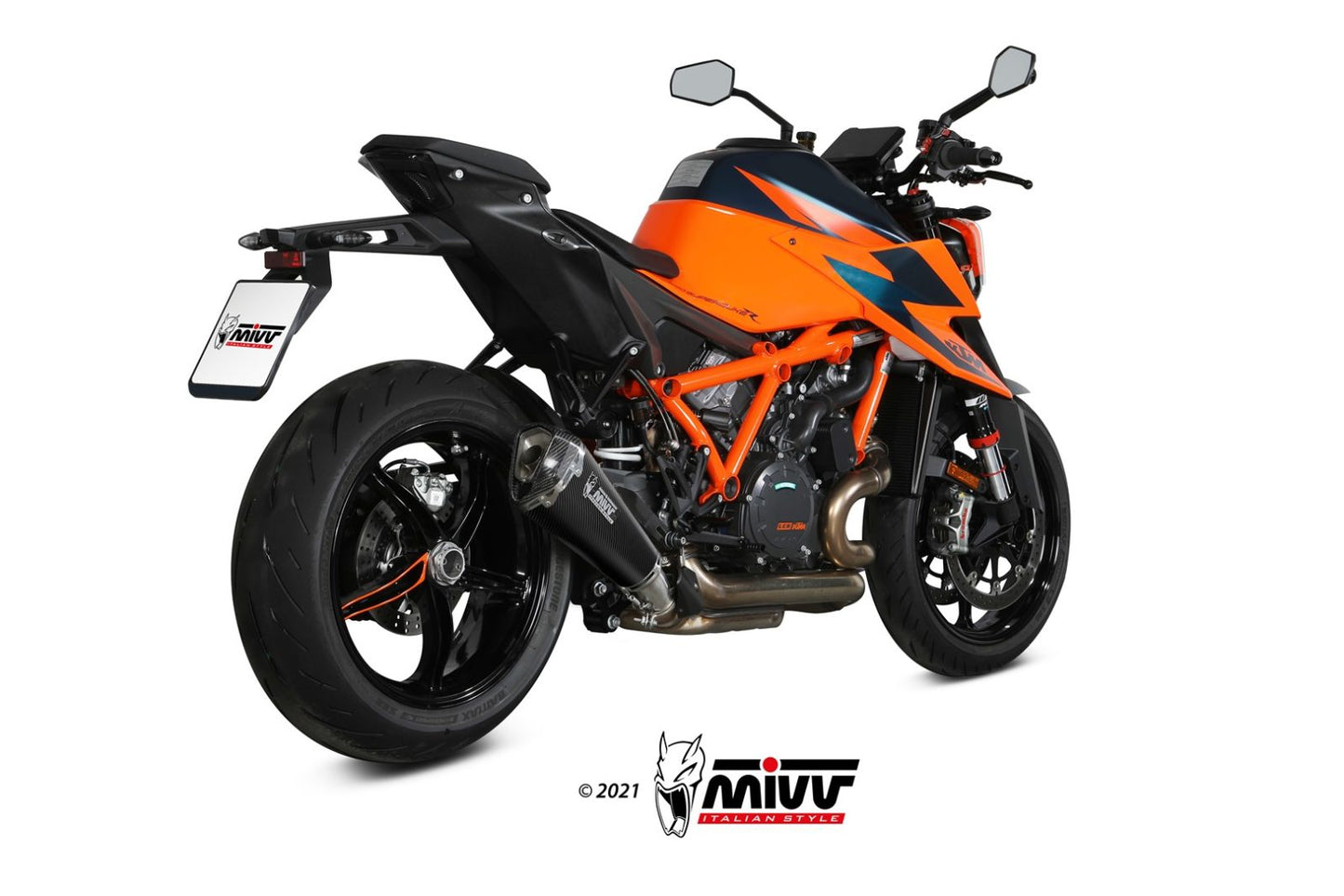 MIVV Slip-on, Delta Race Carbon, Standard Exhaust For KTM 1290 Superduke 2020-2022