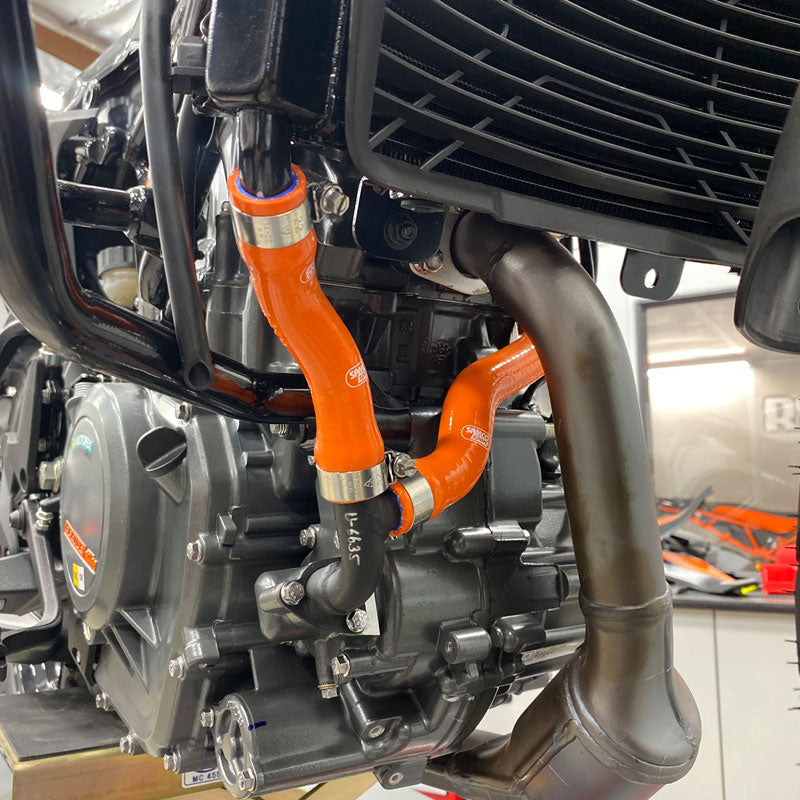 SamcoSport 4 Piece Full Silicone Coolant Hose Set For KTM 390 Adventure (2020+) and RC 390 (2022+)