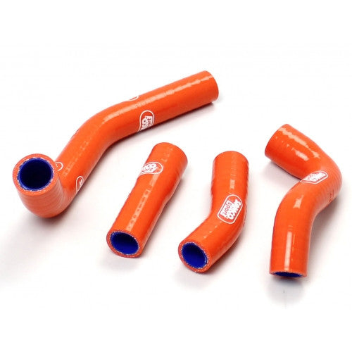 SamcoSport 4 Piece Full Silicone Coolant Hose Set For KTM 125 Duke  RC 125 & 200 Duke (2011-16)