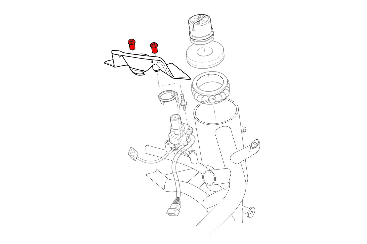 CNC Racing Screws for Key Guard (pair) For Ducati