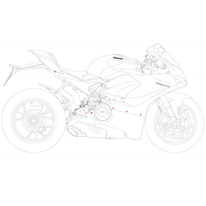 CNC Racing Lower Fairing Bolt Kit for the Ducati Panigale V4 / S / Speciale