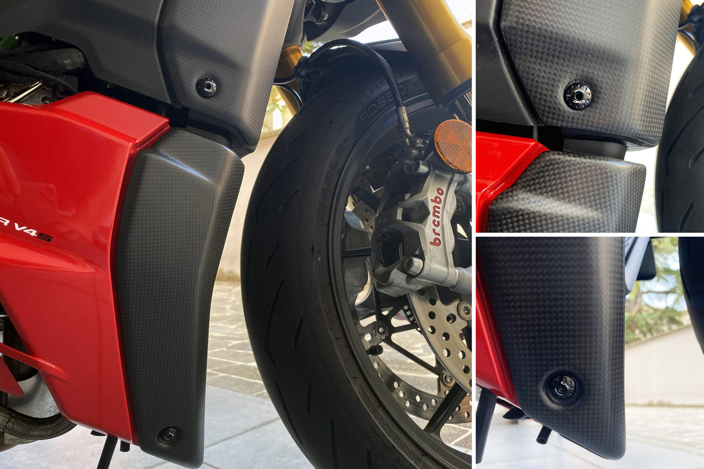 CNC Racing Radiator Side Panel Screw Kit for the Ducati Streetfighter V4