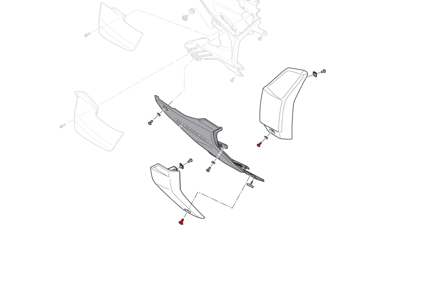 CNC Racing Radiator Side Panel Screw Kit for the Ducati Streetfighter V4