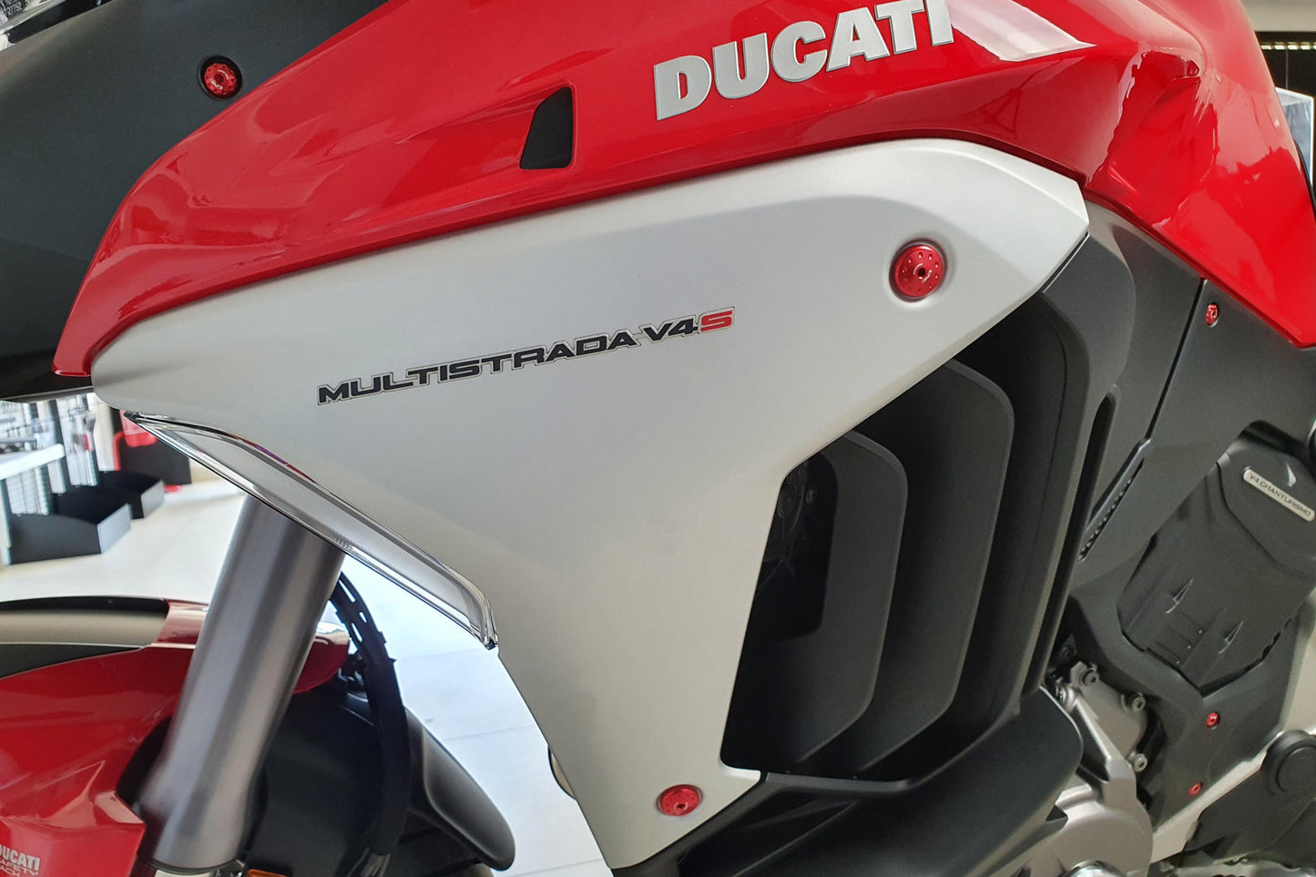 CNC Racing Radiator Side Covers Screw Kit for the Ducati Multistrada V4