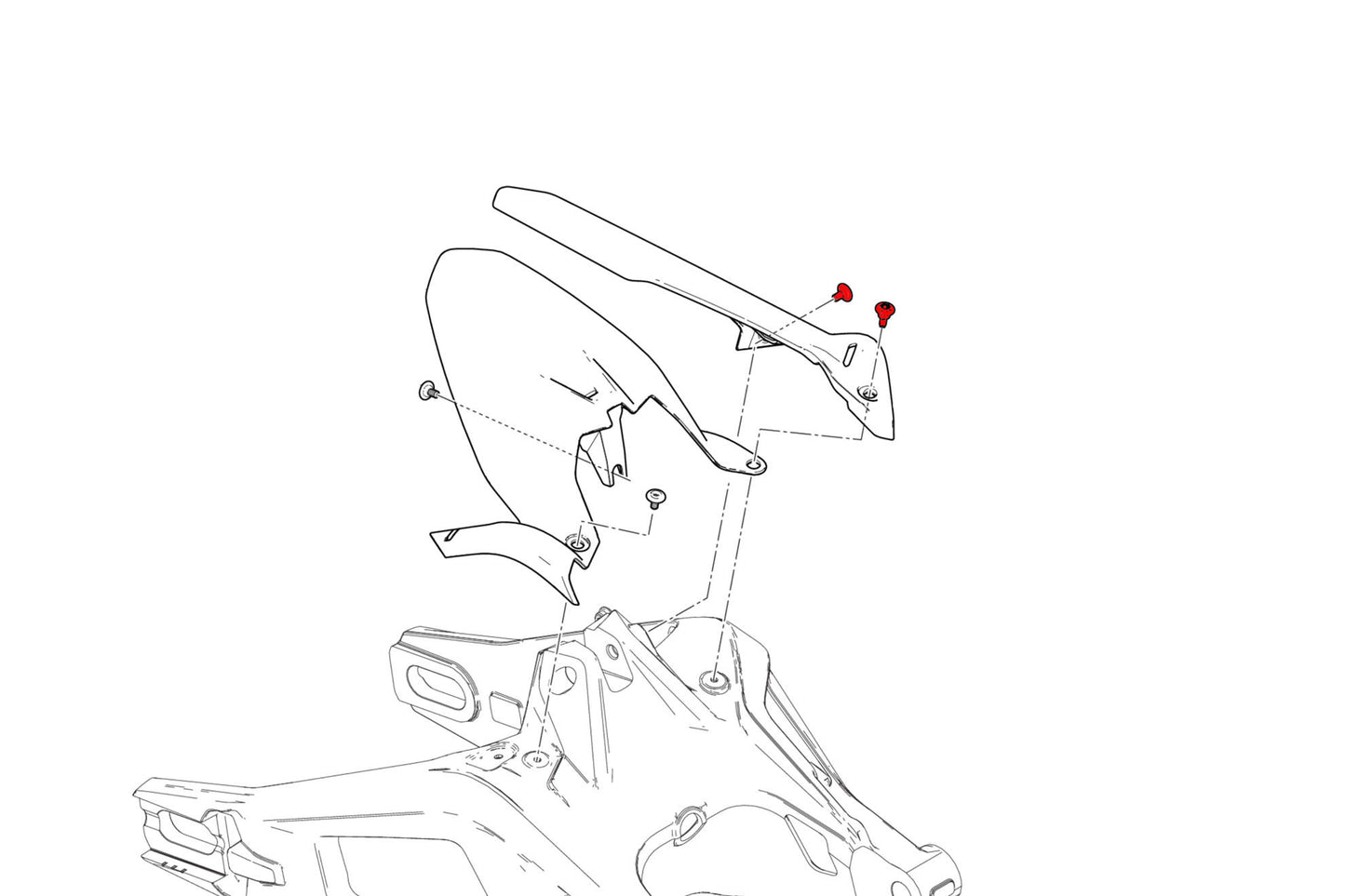 CNC Racing Chain Guard Screw Kit for the Ducati Monster 937