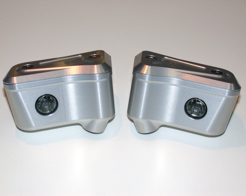 Motocorse Billet Aluminum Reservoirs For Brembo OE Semi Radial Master Cylinders Brake and Clutch