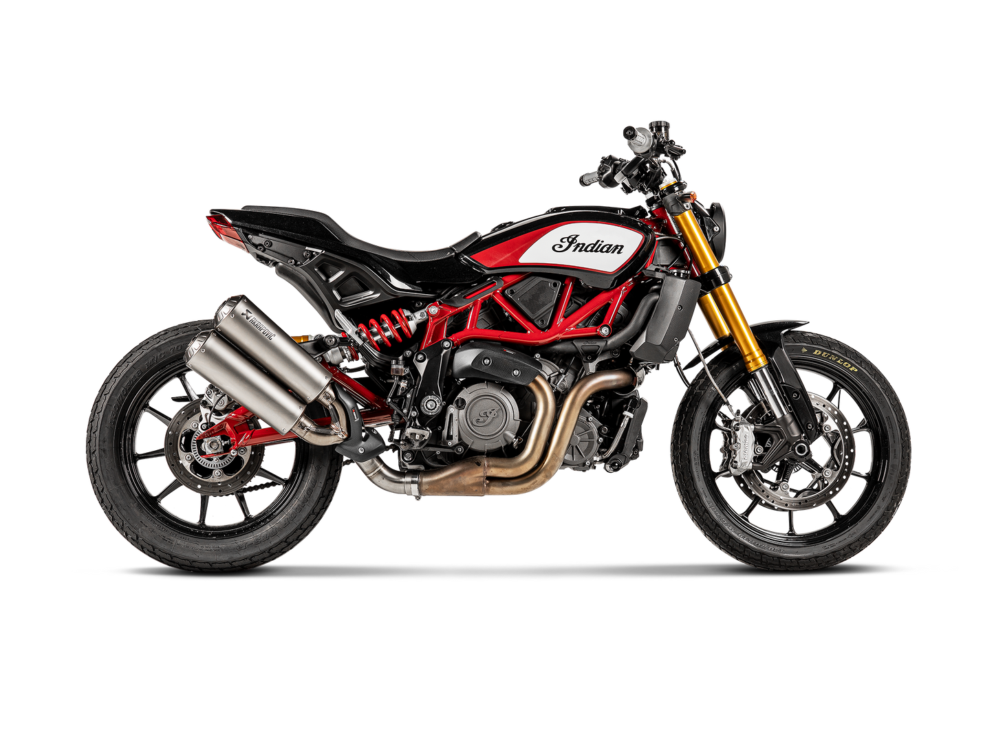 Akrapovic Stainless Exhaust Link Pipe Cat Delete For Indian FTR 1200 (Flat Track Racer)