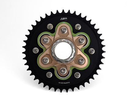 AEM FACTORY - Ducati Diavel 1260 Lamborghini Limited Edition Complete Sprocket Carrier Kit with Titanium Nuts and Studs