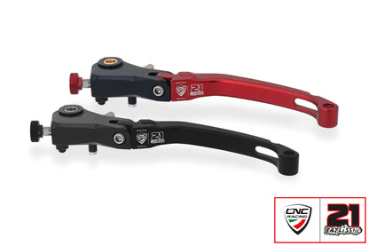 CNC Racing TROY BAYLISS LIMITED EDITION Billet RACE Folding Adjustable Clutch Lever for Aprilia, Ducati, and MV Agusta F4 RR/RC - 190mm