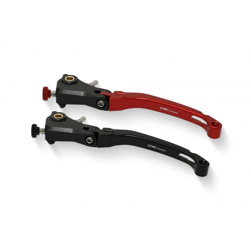 CNC Racing Billet RACE Folding Adjustable Clutch Lever for Aprilia, Ducati, and MV Agusta F4 RR/RC - 190mm