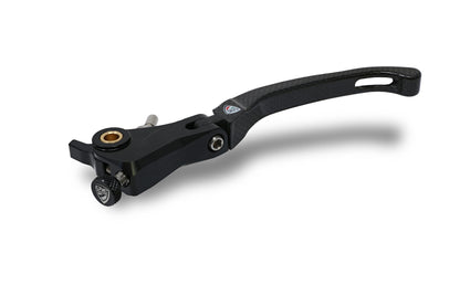 CNC Racing Carbon Fiber / Billet RACE Folding Adjustable Clutch Lever for Aprilia, Ducati, and MV Agusta F4 RR/RC - 190mm