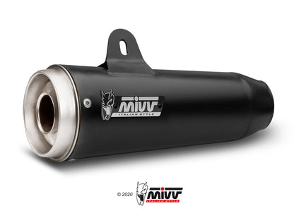 MIVV 2 Slip-on, Ghibli Black, Standard Exhaust For Moto Guzzi V7 Classic / Special 2008-2016