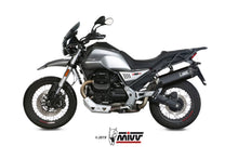 MIVV Slip-on, Speed Edge Black, Standard Exhaust For Moto Guzzi V85 TT 2019-2022
