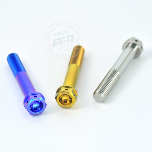 Proti Forged Titanium RACE SPEC Front Caliper Bolt Kit M10x1.25, 55mm long - Ducati and Aprilia