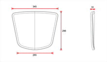 C-Racer Universal Front Mask No9 - MCR9 - Flat Track Number Plate