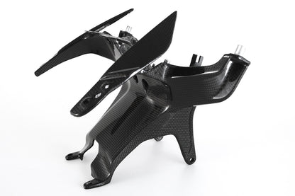 MOTOCORSE - CARBON FIBER FRONT FARING STAY (HEADLIGHT HOLDER) FOR DUCATI PANIGALE V4 / R / S / SPECIALE