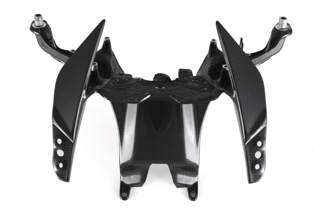 MOTOCORSE - CARBON FIBER FRONT FARING STAY (HEADLIGHT HOLDER) FOR DUCATI PANIGALE V4 / R / S / SPECIALE