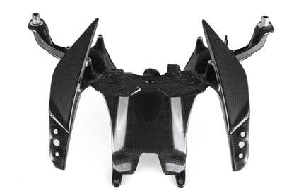 MOTOCORSE - CARBON FIBER FRONT FARING STAY (HEADLIGHT HOLDER) FOR DUCATI PANIGALE V4 / R / S / SPECIALE