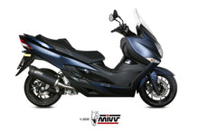 MIVV Slip-on, Mover Black, Standard Exhaust For Suzuki Burgman 400 2017-2020