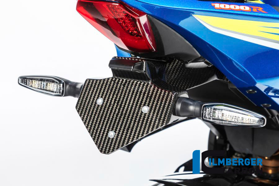 Ilmberger Carbon Number Plate Holder for the Suzuki GSX-R1000 / GSX-R1000R '17