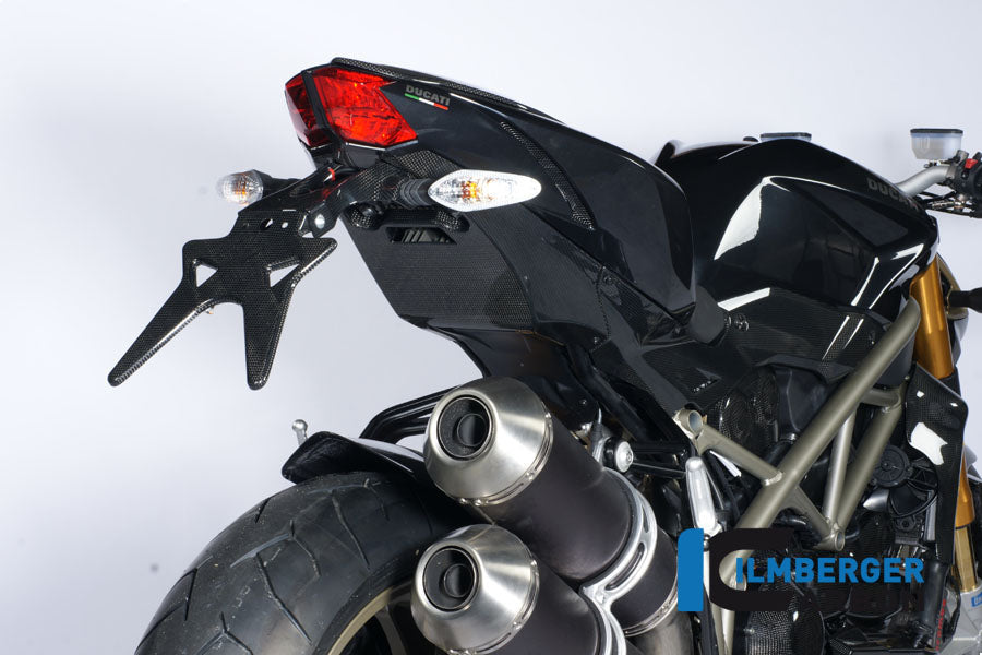 Ilmberger Carbon Number Plate Holder Carbon for the Ducati Streetfighter 1100 '09 / Streetfighter 848 '12