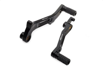 CNC Racing 'Easy Foot Lever Kit for 2015+ Multistrada 1200/950 with Solid Toe Pegs