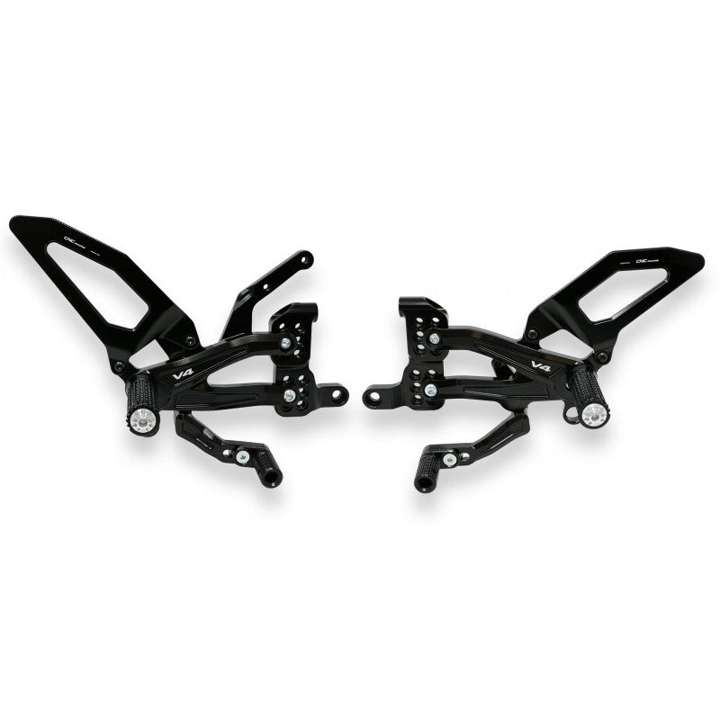 CNC Racing RPS EASY Adjustable Rearset for the Ducati Panigale V4 / S / Speciale / R