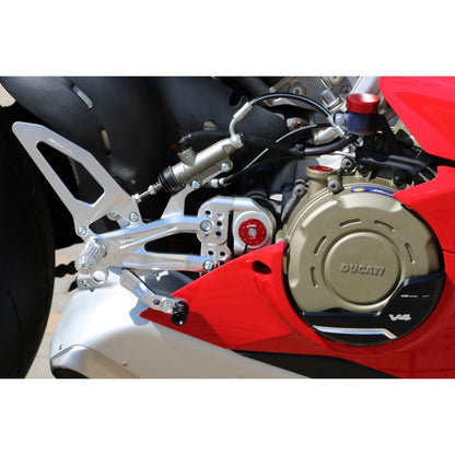 CNC Racing RPS EASY Adjustable Rearset for the Ducati Panigale V4 / S / Speciale / R
