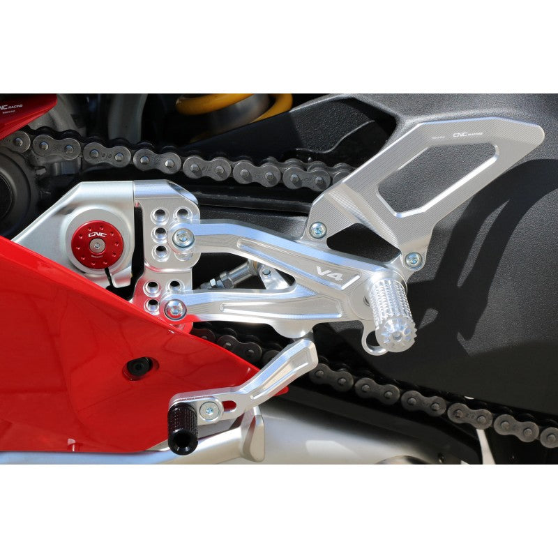CNC Racing RPS EASY Adjustable Rearset for the Ducati Panigale V4 / S / Speciale / R