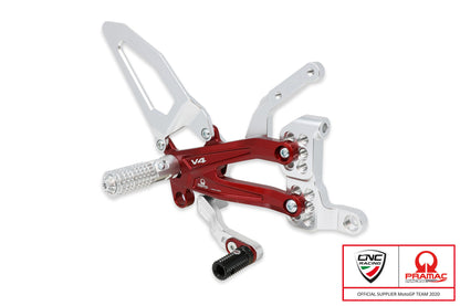 CNC Racing PRAMAC RACING LIMITED EDITION RPS Adjustable Rearset for the Ducati Streetfighter V4 (20-24)
