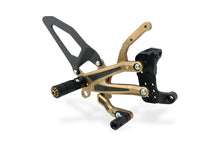 CNC Racing BRONZE and CARBON LIMITED EDITION RPS Adjustable Rearset for the Ducati Panigale V4 / S / R - with Carbon Heel guard