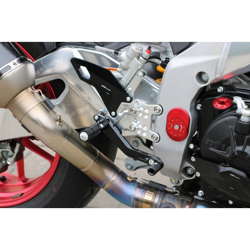 CNC Racing RPS Adjustable Rearsets for 2009-2016 Aprilia RSV4/Tuono V4 models