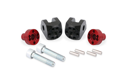 CNC Racing Advanced Adjustable Footpeg PASSENGER Adapters For Touring and Easy Touring Footpegs