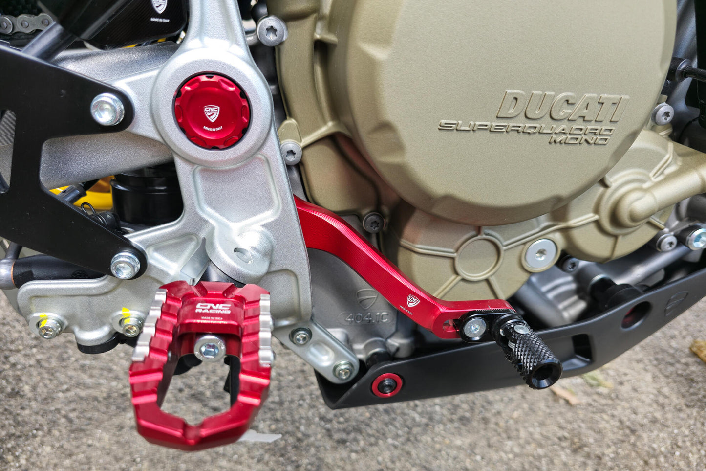 CNC Racing SLIDE Adjustable Rear Brake Lever Kit for Ducati Hypermotard 698 Mono