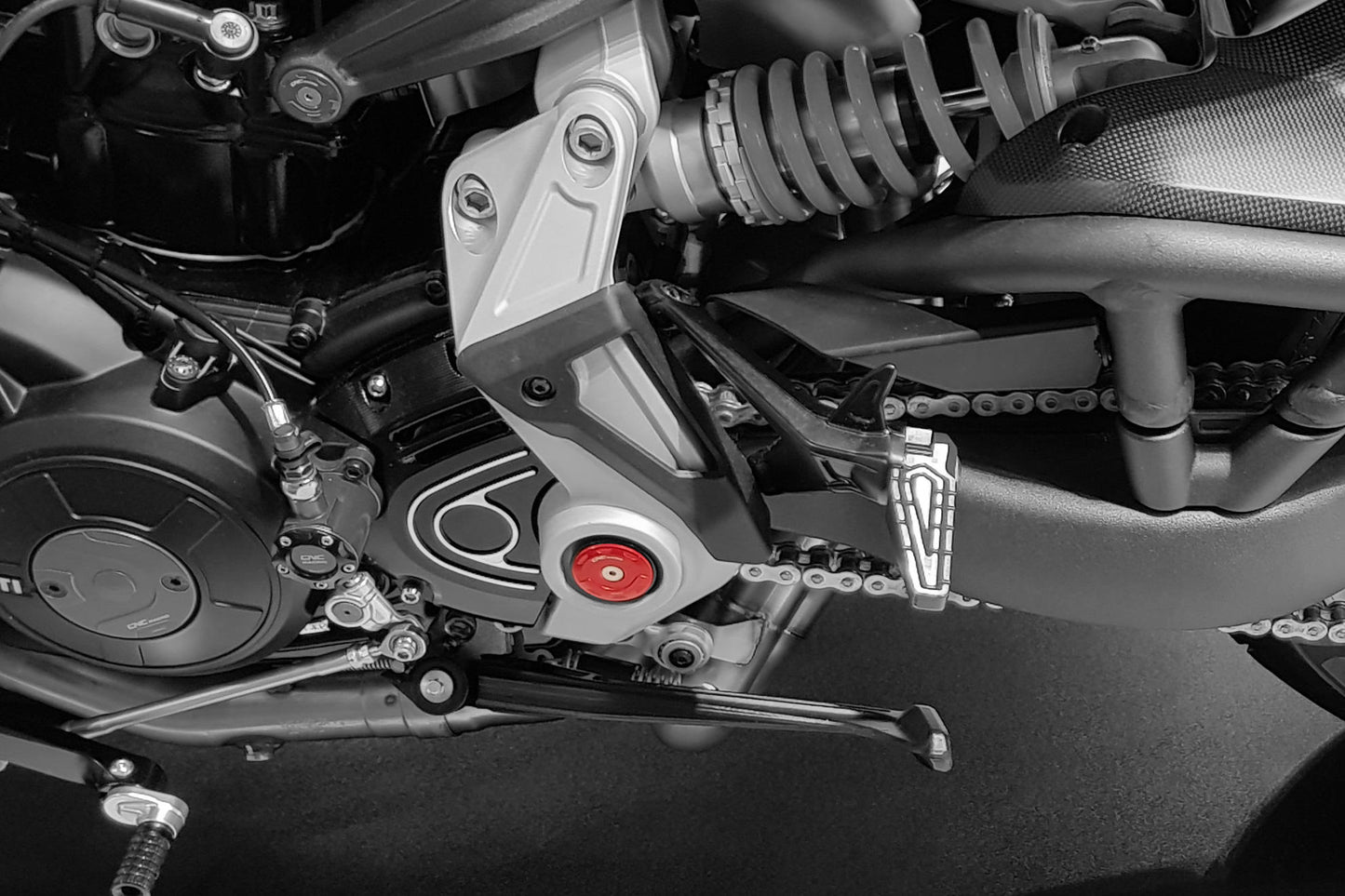 CNC Racing 'GEAR' Ergal Main Rearset Bolt Kit for the Ducati XDiavel and Diavel 1260