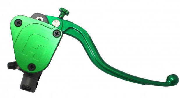 Accossato Radial Brake Master cylinder with integrated reservoir and folding lever, Piston 10.5 mm, for Offroad motorcycles, Scooters and Pitbikes