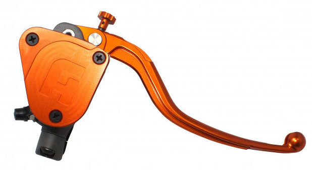 Accossato Radial Brake Master cylinder with integrated reservoir and folding lever, Piston 10.5 mm, for Offroad motorcycles, Scooters and Pitbikes