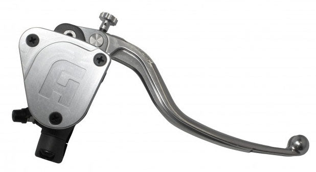 Accossato Radial Brake Master cylinder with integrated reservoir and folding lever, Piston 10.5 mm, for Offroad motorcycles, Scooters and Pitbikes