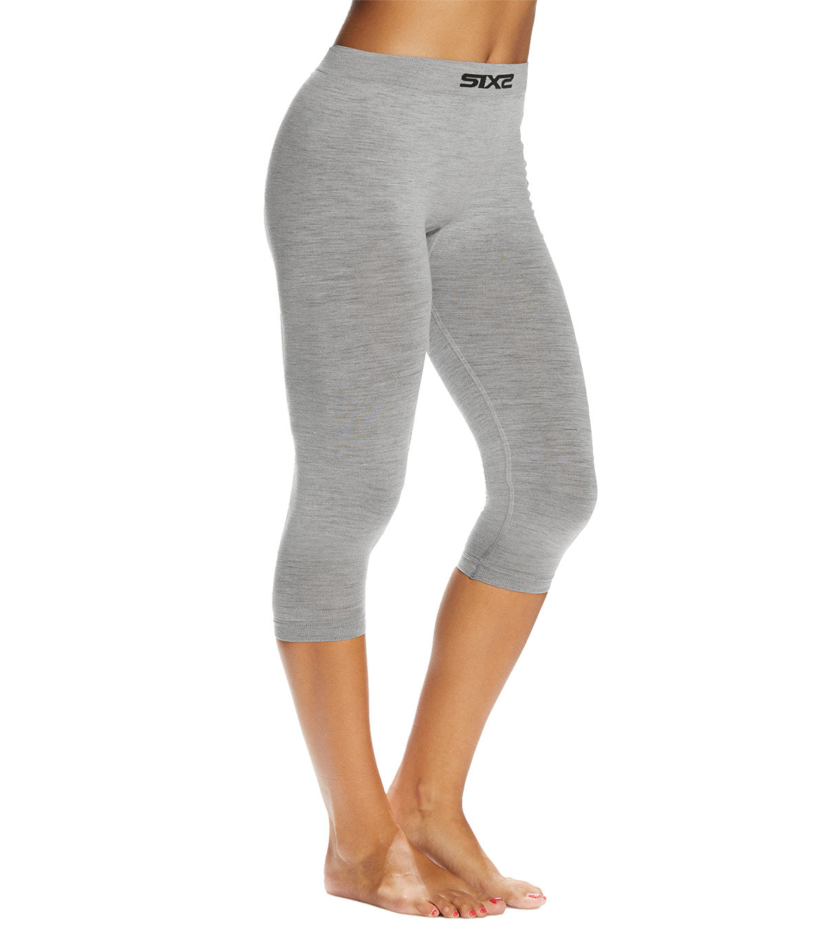 SIX2 Merino Wool 3/4 Leggings