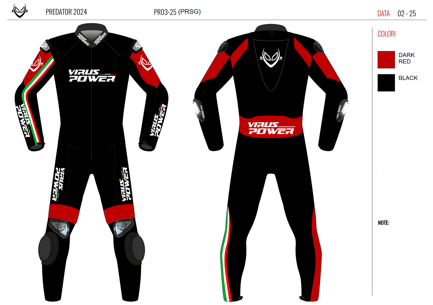 Virus Power Predator Textile Racing Suit