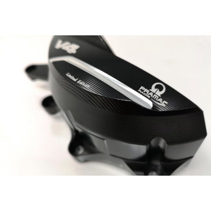CNC Racing PRAMAC RACING LIMITED EDITION Billet Generator Protector for the Ducati Panigale / Streetfighter V4 / S / R / Speciale