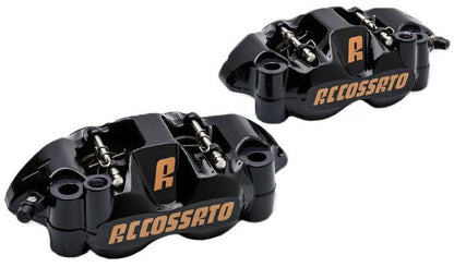 Accossato Monoblock Forged Radial Brake Caliper Distance 108 mm with Aluminium Pistons