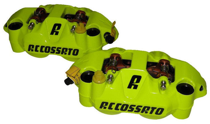 Accossato Monoblock Forged Radial Brake Caliper Distance 108 mm with Aluminium Pistons