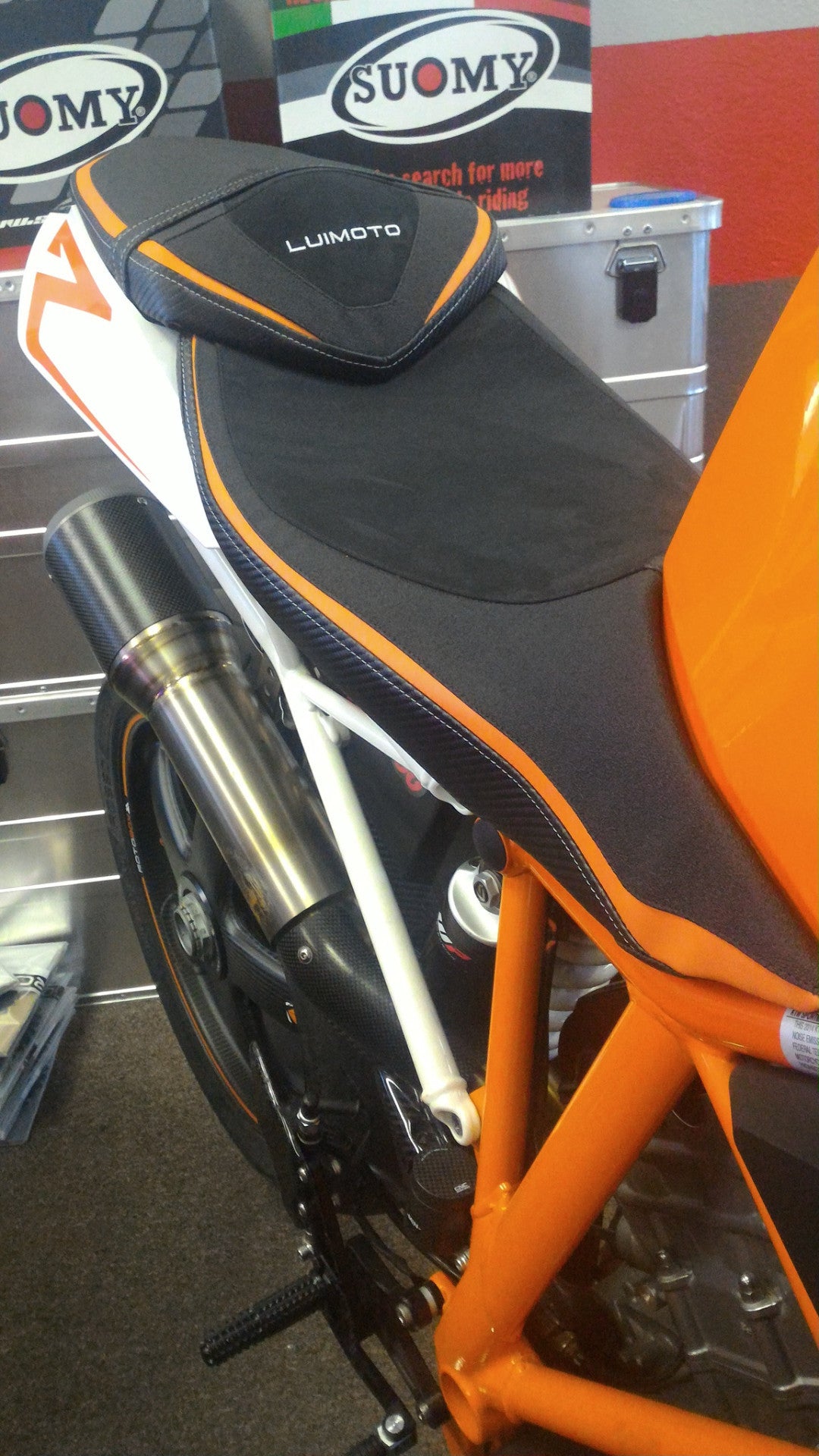 LUIMOTO (R) Rider Seat Covers for the KTM 1290 Super Duke R (14-16)